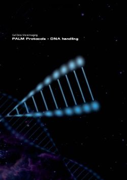 PALM Protocols - DNA handling - Carl Zeiss MicroImaging