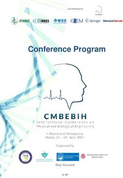 CONFERENCE PROGRAM - CMBEBIH