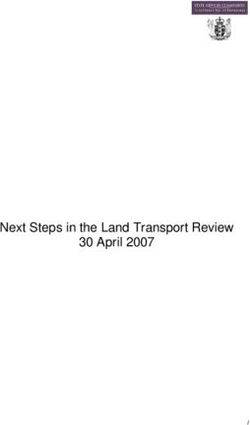 Next Steps in the Land Transport Review 30 April 2007