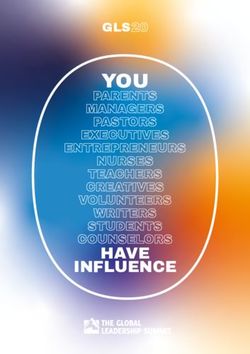 YOU PARENTS MANAGERS PASTORS - HAVE INFLUENCE - Global Leadership Network UK & Ireland