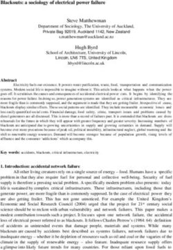 Blackouts: a sociology of electrical power failure - Core