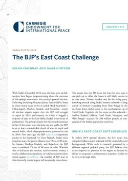 The BJP's East Coast Challenge - Carnegie Endowment for ...