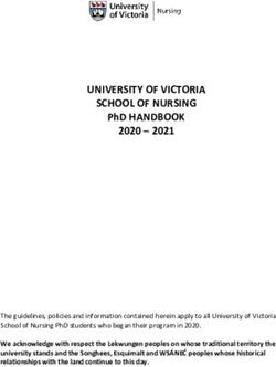 UNIVERSITY OF VICTORIA SCHOOL OF NURSING PHD HANDBOOK