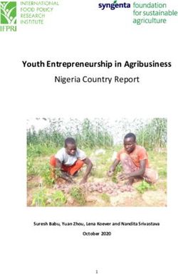 Youth Entrepreneurship in Agribusiness - Nigeria Country Report - Suresh Babu, Yuan Zhou, Lena Koever and Nandita Srivastava