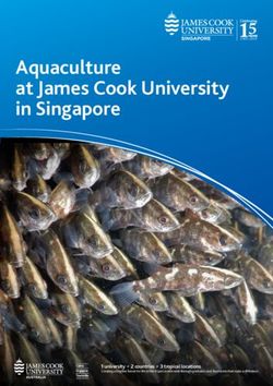 Aquaculture at James Cook University in Singapore 52003 2018 - JCU