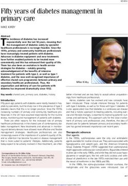 Fifty years of diabetes management in primary care