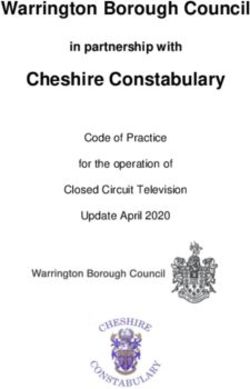 Warrington Borough Council Cheshire Constabulary - in partnership with Code of Practice