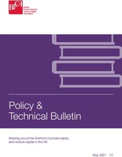 Policy & Technical Bulletin - Keeping you at the forefront of private equity and venture capital in the UK - BVCA
