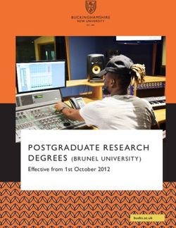 POSTGRADUATE RESE ARCH - DEGREES (BRUNEL UNIVERSITY ) Effective from 1st October 2012