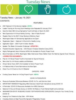 Tuesday News - January 19, 2021 - CONTENTS