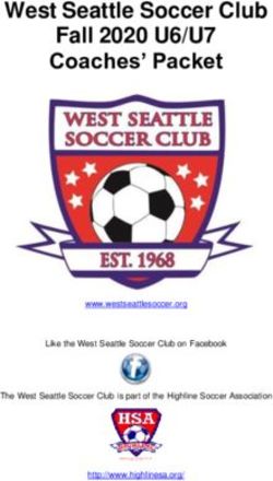 West Seattle Soccer Club Fall 2020 U6/U7 Coaches' Packet - Amazon AWS