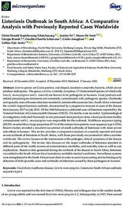 Listeriosis Outbreak in South Africa: A Comparative Analysis with Previously Reported Cases Worldwide - MDPI