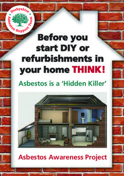 Before you start DIY or refurbishments in your home THINK! - Asbestos is a 'Hidden Killer' Asbestos Awareness Project