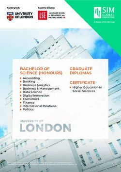 BACHELOR OF SCIENCE (HONOURS) - SIM GE
