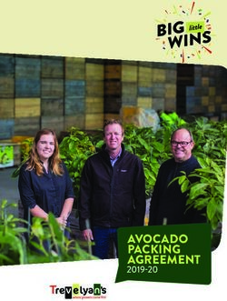 AVOCADO PACKING AGREEMENT 2019-20 - Trevelyan's