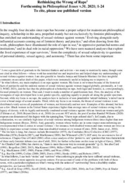 Forthcoming in Philosophical Issues v.31. 2021; 1-24 To cite, please use published version