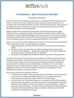 IT Examinations - Back to the Future with URSIT - NETBankAudit