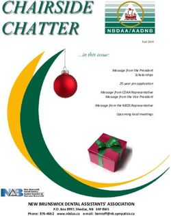 NEW BRUNSWICK DENTAL ASSISTANTS' ASSOCIATION - New Brunswick Dental Association