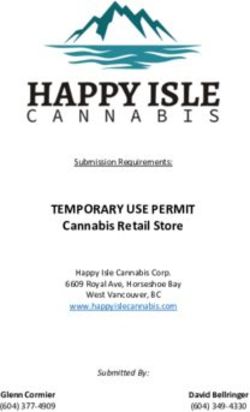 TEMPORARY USE PERMIT Cannabis Retail Store - Glenn Cormier (604) 377-4909