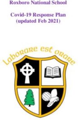 Roxboro National School Covid-19 Response Plan (updated Feb 2021)