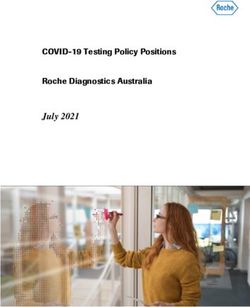 July 2021 COVID-19 Testing Policy Positions Roche Diagnostics Australia