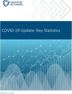 COVID-19 Update: Key Statistics - August 11, 2020 - SOA.org
