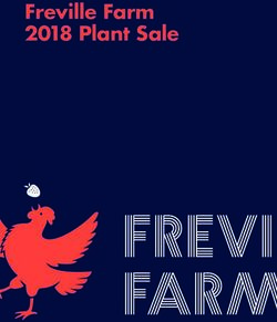 Freville Farm 2018 Plant Sale