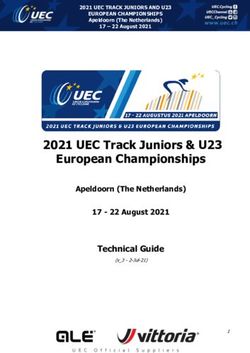 2021 UEC Track Juniors & U23 European Championships - Technical Guide Apeldoorn (The Netherlands)