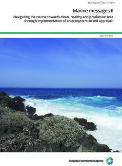 Marine messages II Navigating the course towards clean, healthy and productive seas through implementation of an ecosystem based approach