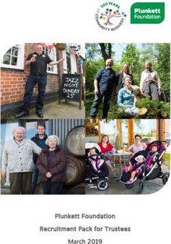 Plunkett Foundation Recruitment Pack for Trustees March 2019