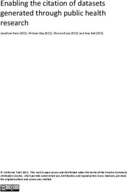 Enabling the citation of datasets generated through public health research