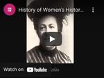 MARCH IS WOMEN'S HISTORY MONTH
