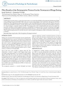 Pilot Results of the Reintegrative Protocol in the Treatment of Binge Eating