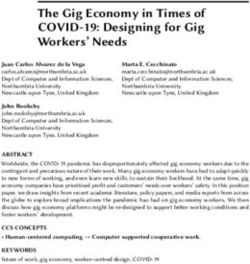 The Gig Economy in Times of COVID-19: Designing for Gig Workers' Needs - Microsoft