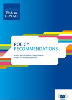 Policy recommendations - For eU sustainable mobility concepts based on ciVitas experience - Civitas.eu