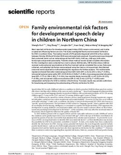 Family environmental risk factors for developmental speech delay in children in Northern China