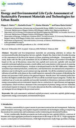Energy and Environmental Life Cycle Assessment of Sustainable Pavement Materials and Technologies for Urban Roads - MDPI