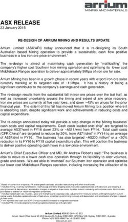 ASX RELEASE 23 January 2015