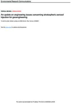 An update on engineering issues concerning stratospheric aerosol injection for geoengineering - IOPscience