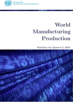 World Manufacturing Production - Statistics for Quarter I, 2018 - UNIDO