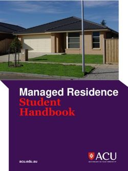 Managed Residence Student Handbook - acu.edu.au