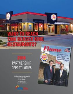 WANT TO REACH 7,000 BURGER KING RESTAURANTS? - 2018 PARTNERSHIP - National Franchisee ...