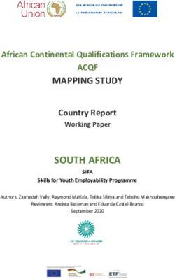 SOUTH AFRICA MAPPING STUDY - ACQF African Continental Qualifications Framework