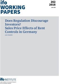 Ifo WORKING PAPERS Does Regulation Discourage Investors? Sales Price Effects of Rent Controls in Germany - CESifo Group Munich