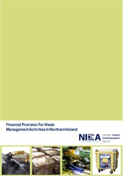 Financial Provision For Waste Management Activities In Northern Ireland