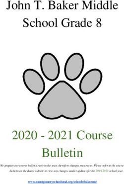 John T. Baker Middle School Grade 8 2020 - 2021 Course Bulletin - 2021 Course ...