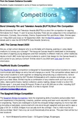 Bond University Film and Television Awards (BUFTA) Short Film Competition JMC The Canvas Award 2020