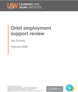 Orbit employment support review - Joe Dromey February 2020 - Learning and Work Institute