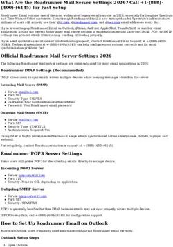 What Are the Roadrunner Mail Server Settings 2026? Call (888)