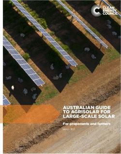 AUSTRALIAN GUIDE TO AGRISOLAR FOR LARGE-SCALE SOLAR - For proponents and farmers March 2021